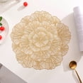 thumbnail image 1 of Nilvkv Hollowed Out Insulation Mat Solid Polyvinyl Chloride Leather Placemats Coffee Mats Valentine's Day Kitchen Table Mats Easy to Clean Kitchen Table Mats, 1 of 6