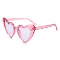 thumbnail image 1 of angular love SUNGLASSES sunscreen peach heart glasses UV400 glitter crystal SUNGLASSES SUNGLASSES, 1 of 7