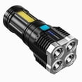 thumbnail image 2 of Lámpara 4 LED + COB Cuentas Linterna fuerte Pantalla de alimentación de carga USB Antorcha portátil Ehuebsd Nuevos Originales, 2 of 5