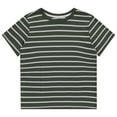 thumbnail image 2 of Stitch & Stone Boys 4pk Short Sleeve Plain and Striped Tees - Comfort Fit and Assorted Designs - Burg, Size 14, 2 of 5