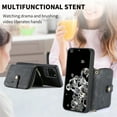 thumbnail image 4 of for Samsung Galaxy S20 Ultra Wallet Case, Crossbody Phone Purse with Card Holder for Women, Zipper PU Leather Carrying Cover Gift with Shoulder Strap Kickstand Anti-drop for S20 Ultra - Black, 4 of 10