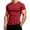 Red, variant on EANJE Men's T-Shirt Short Sleeve Crew Neck T-Shirt Casual Solid Color Outdoor Running Sports Breathable Tees or Daily Workout Wear Light Gray M