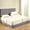 3-Ivory (Solid), variant on 1000-Thread Count Egyptian Cotton 5-Piece Split Queen Sheet Set, 25-30" Inch Deep Pocket, Split Queen Size, Elephant Grey Solid