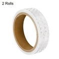 thumbnail image 3 of Uxcell Reflective Tape 2 Roll 15 ft x 1 inch Adhesive High Visibility Safety Tape Reflector White, 3 of 6