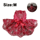 thumbnail image 2 of Vestido de perro cachorro falda flor niña una pieza con lazo mascota vestido boda cumpleaños fiesta cachorro vestido Adepaton CPB-DE-LYY2009-3, 2 of 5