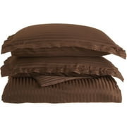 Superior Solid Wrinkle-Free Duvet Cover Set, King/ Cal King, Mocha