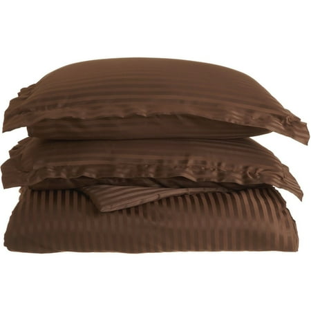Superior Solid Wrinkle-Free Duvet Cover Set, King/ Cal King, Mocha