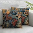 thumbnail image 3 of Wuche Vintage Botanical Flower Leaf Throw PillowCovers,Mid-Century Plant Floral Pillow Case Decor,Pillow Decorative for Home Living Room Bedroom Sofa,, 3 of 5