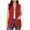 *Red, variant on VBVC Women's V-Neck Open Front Sleeveless Vest , Stretchy Breathable Cardigan For Women,Ladies' Longline Waistcoat with Pockets,Black,S-3XL