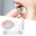 thumbnail image 3 of Contact Lens Case, Easy Carry Mini Box Container Contact Lens Holder, Mirror Look, Cartoon Paw Style, Plastic Material, Lightweight Portable, 3 of 8