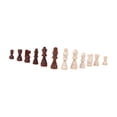thumbnail image 4 of MERIGLARE 32x Wooden Chess Pieces Checkers Games Wood Chessmen for Club Tournament Dorm L, 4 of 9