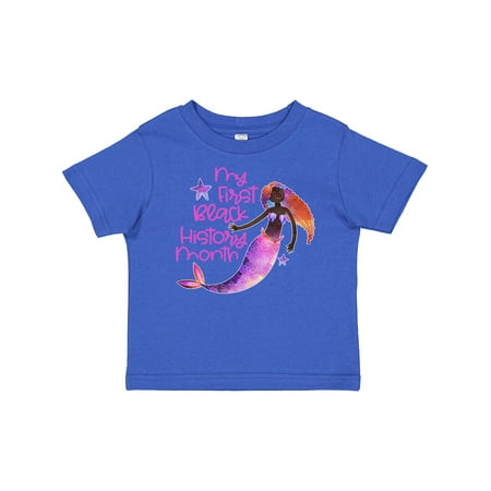 

Inktastic My 1st Black History Month with Mermaid and Starfish Gift Baby Boy or Baby Girl T-Shirt