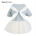 thumbnail image 3 of Cheers.US Pet Skirt Comfortable to Wear Nice-Looking Cotton Pet White Bow Tie Dress,Stylish, Comfortable, Lovely for Weddings, Birthdays, Parties, 3 of 19