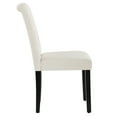 thumbnail image 4 of Button-Tufted Beige High Back Fabric Upholstered Dining Chairs, Set of 2, 4 of 11