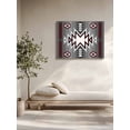 thumbnail image 5 of Red Gray Wall Art for Living Room,Canvas Picture Wall Decor for Bathroom Bedroom,Southwest Retro Ethnic AztecTexture Bohemian Painting Artwork for Office Kitchen Hallway Dining Room Decor 24"x32", 5 of 8