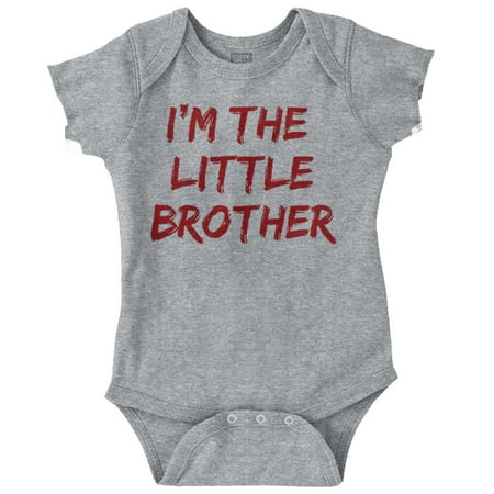 

Brother Newborn Infant Bodysuits For Boys Little Younger Son Shower Birthday