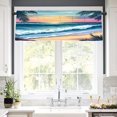 thumbnail image 2 of Remain Unique Polyester Rod Pocket Curtain Valance with Tropical Beach Sunset Pattern for Home Bedroom Living Room Kitchen Window Decor 54x18 inch, 2 of 5