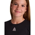 thumbnail image 7 of Reebok Girl's Legacy Short Sleeve Ruched Performance Top, Sizes 4-18, 7 of 7