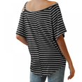thumbnail image 5 of T-Shirt à Manches Courtes Large et à Manches Courtes pour Femmes, 5 of 5