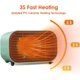 thumbnail image 3 of Potente miniventilador calefactor, Calefactor de mesa para hogar con termostato variable | Calentador silencioso con bajo consumo de energía | Calefacción auxiliar eléctrica perfecta, 3 of 4