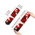 thumbnail image 3 of Women's Men's Red Camouflage Lightweight Ventilation Quarter Ankle Socks, 3 of 7