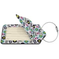 thumbnail image 2 of Cauagu American Musical Pattern Luggage Tags,Leather Luggage Tags Personalized Luggage Tag Travel Tags Privacy Cover ID Label for Travel Bag Suitcase-1, 2 of 5