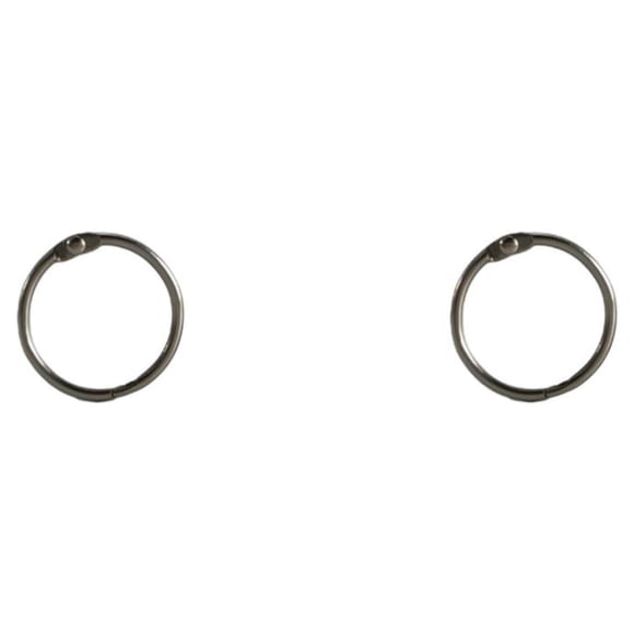 Advancent 50 piezas de anillos de carpeta de Metal, aros circulares de hojas sueltas para libros, tarjetas de bloc de notas para el hogar y la Type2 NO2