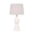 thumbnail image 5 of (2 pack) Simplee Adesso 18.5" Height White Ceramic Material Table Lamp Base, Modern Design, Livingroom, Bedroom, 5 of 7