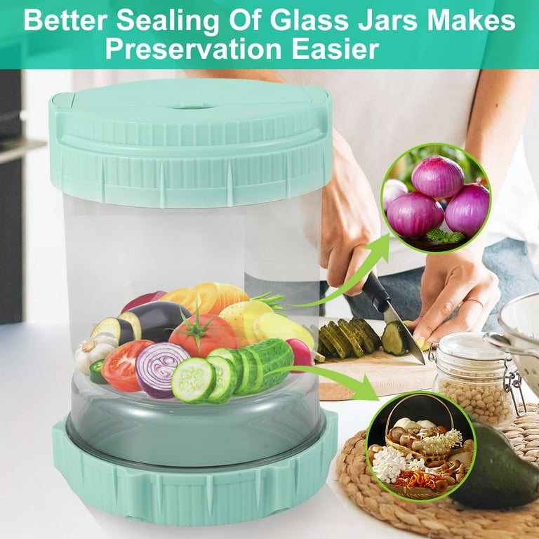 Reusable Pickle Container with Strainer Airtight Flip Stainless