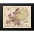 thumbnail image 2 of Rand McNally 24x19 Black Modern Framed Museum Art Print Titled - Russia France Austria Hungary Germany, 2 of 5