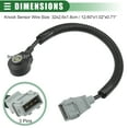 thumbnail image 3 of Unique Bargains Car Engine Ignition Knock Sensor Detonation Sensor for Hyundai Santa Fe 2001-2006 39250-37100 Black, 3 of 7
