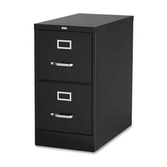 Workpro 25ind Vertical 2-Drawer File Cabinet, Metal, Black