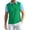 Green, variant on Men's Casual Quick Dry Golf Polo Shirt Two Tone Color Block Short Sleeve Breathable Moisture Wicking Performance Top Button Placket Sportswear