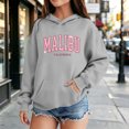 thumbnail image 2 of Leey-World Toddler Zip Up Jacket Girl's Preppy Letter Graphic Hoodie Hooded Long Sleeve Sweatshirts Cute Pullover Tops(Grey,11-12 Years), 2 of 9