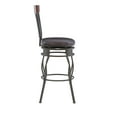 thumbnail image 4 of Linon Four Oval Back Bar Stool, Brown, 30 inch Seat Height, 4 of 9