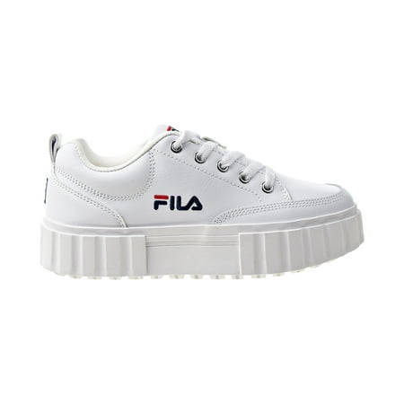 Fila Sandblast Low Women's Shoes White-Navy-Red 5cm01213-125