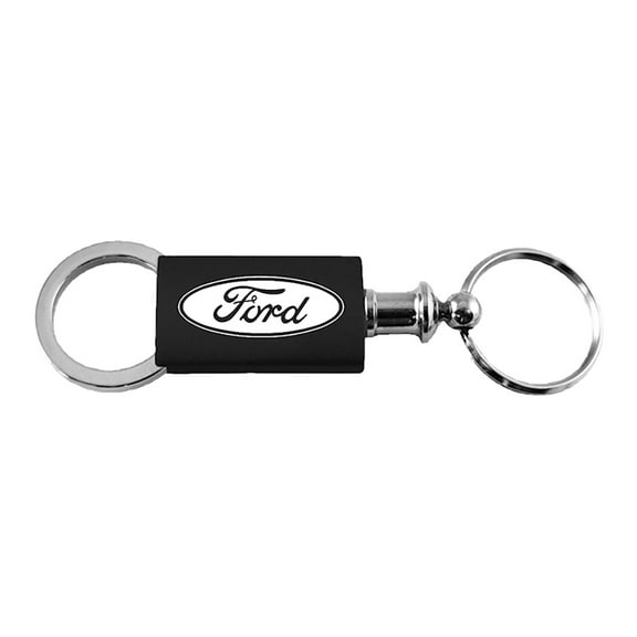 Ford Anodized Aluminum Valet Key Fob (Black)