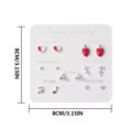 thumbnail image 2 of 7 Pairs A Week Earring Set Exquisite Female Accessories Fashionable Heart Star Earring Set Type F, 2 of 6