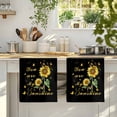 thumbnail image 4 of Sunflower Kitchen Towels Set of 4, Vintage Botanical Absorbent Dish Towels for Kitchen, Microfiber Hand Towel, Quick Drying Tea Towel for Cleaning Decorative Dishcloths Farmhouse Floral Black, 4 of 7