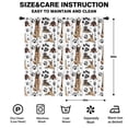 thumbnail image 2 of Blackout Kids Curtains,German Shepherd Dog and Footprint Childrens Insulated Curtains Set Of 2,Bedroom Essentials,Toddler Room Decor 42x84in(106x213cm), 2 of 4