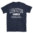 thumbnail image 1 of Lewiston Nebraska Classic Established Men's Cotton T-Shirt, 1 of 1