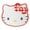 Hello Kitty A, variant on Practical Sanrio Hello Kitty Cartoon Cutting Board Kuromi Melody Shaped Vegetable Fruit Food Double-Sided Non Slip Cutting Board