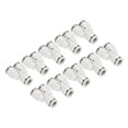 thumbnail image 1 of Unique Bargains Pousser pour Raccorder les Raccords, Séparateurs de Raccords de 12 Pack, Blanc, 3/8 de Pouce Od, 1 of 5