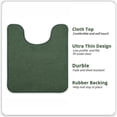 thumbnail image 2 of Alfombra de baño Bosap en forma de U, color verde absorbente, 2 of 6