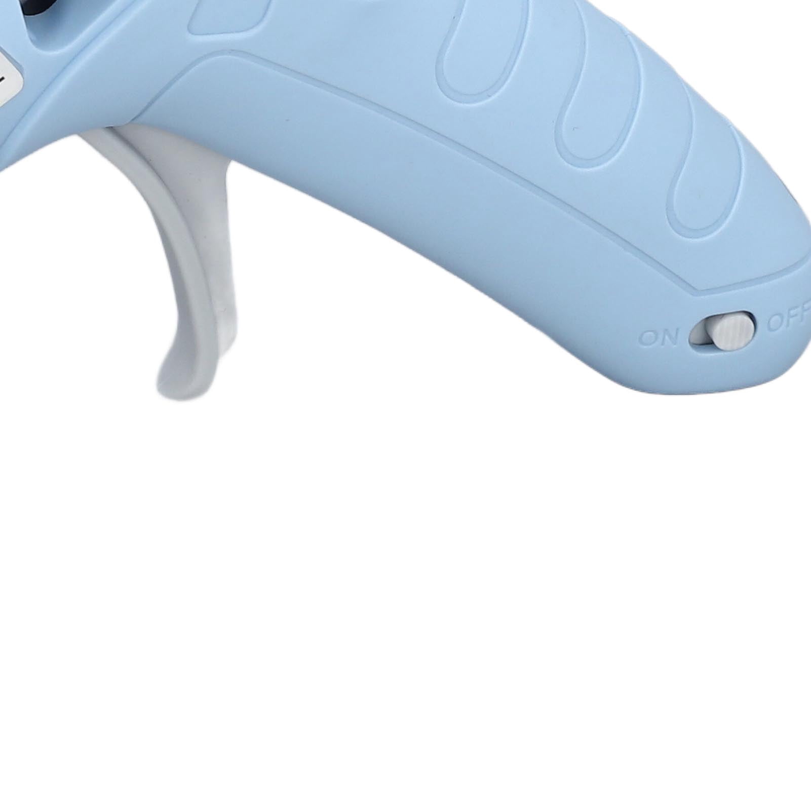 Nieyigj Hot Melt Glue Gun Kit USB Rechargeable Cordless Mini Device With 30 Pcs Adhesive Bars Tool Bag Silicone Pad Anti-Drip Design for Home DIY Crafts Arts Repair - Blue