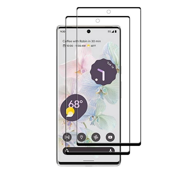 3D Curved Screen Protector for Google Pixel 6 Pro  , 2pcs Full Coverage Anti-scrtach Screen Tempered Glass for Pixel 6 Pro