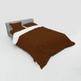 thumbnail image 3 of Ambesonne Abstract Bedding Set 3 Pcs, Honeycomb Design Hexagons, Twin, Orange Charcoal Grey, 3 of 3