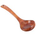 thumbnail image 3 of Handmade Light Brown Wooden Kitchen Utensils Soup Ladle Cooking Scoop with Hook for Kitchen Use 12.5 inches, 3 of 5