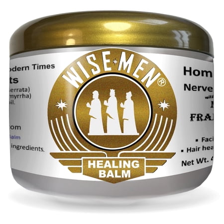 Wise Men Homeopathic Healing Balm for Minor Pain Relief with Frankincense & Myrrh Essential Oils