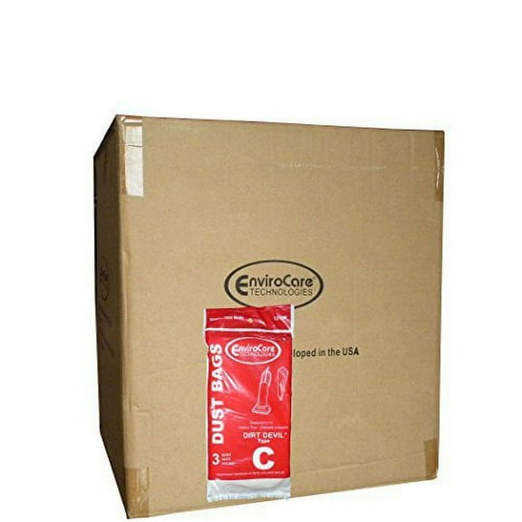 1/2 Case (25 pkgs) Dirt Devil Royal Type C Upright Vacuum Cleaner Bags 727075, 7